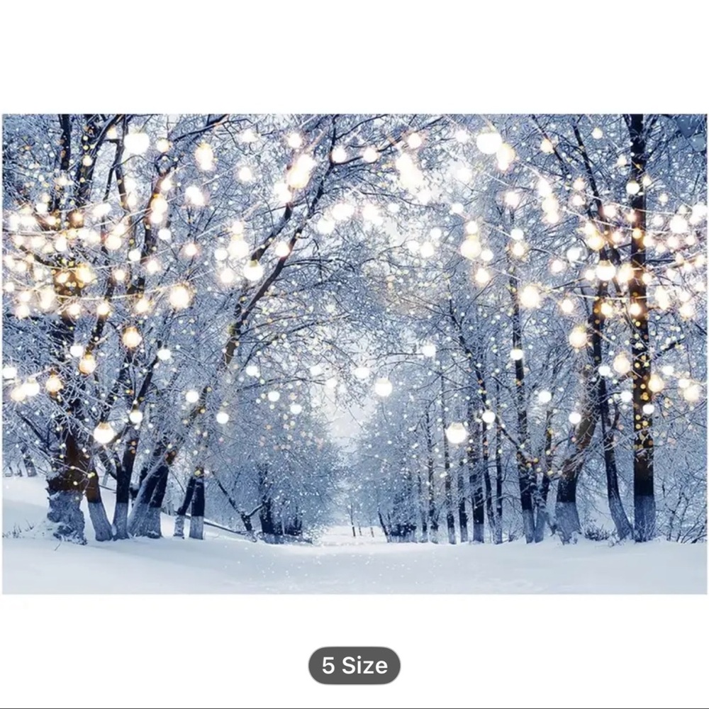 Winter Wonderland Holiday Backdrop